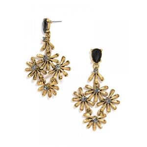 BaubleBar x Gal meets Glam Gold and Black Earrings